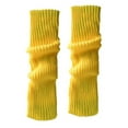 thumbnail image 3 of ITFABS Women Leg Warmers, Solid Color/Rainbow Stretch Knitted High Socks, 3 of 9