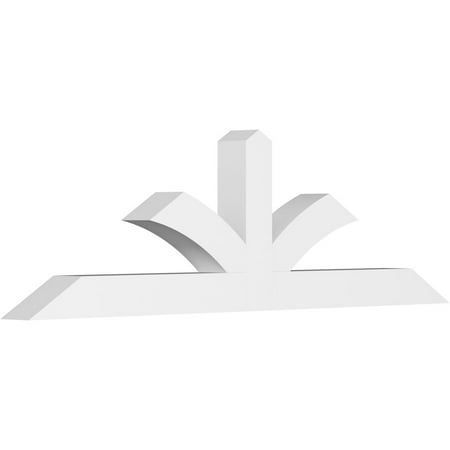 

96 W x 28 H x 6 D x 6 F 7/12 Pitch Richland Architectural Grade PVC Gable Bracket