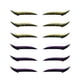 thumbnail image 4 of Jumpingount Eyeliner Sticker reutilizable doble párpado brillo línea tira maquillaje de ojos para fiesta Cosplay club nocturno, amarillo púrpura Type1 NO1 Jumpingount CBP178291, 4 of 6