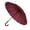 Burgundy, variant on Fabric Long Handle Umbrella Curved Handle Design Ergonomic Rain Protections For Everyday Use