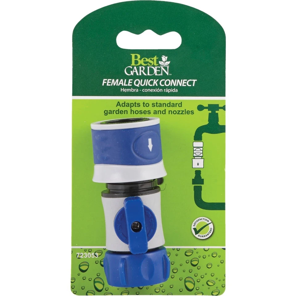 PURELY- Best Garden Female Poly Quick Connect Connector 37502 Best Garden 37502