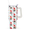 thumbnail image 2 of Santa Claus Christmas Tree Snowflakes 40 Oz Tumbler with Handle Lid and Straw Stainless Steel Double Walled Vacuum Insulated Cup Merry Christmas Gifts Tumbler for Women Men Friends Outdoor Indoor, 2 of 6