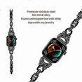 thumbnail image 4 of Compatible For Huawei Watch Fit 3 Rhinestone Decor Butterfly Design Watch Band Stainless Steel Wrist Strap, 4 of 5