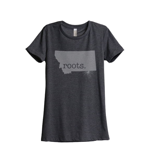 Thread Tank Designs - Home Roots State Montana Women Relaxed T-Shirt Tee