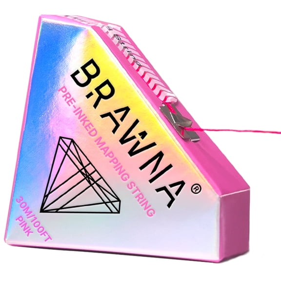 BRAWNA [ 30M ] Pink Mapping String for Eyebrow Measuring - Microblading Thread Ink - Microblading Supplies - PMU Kit