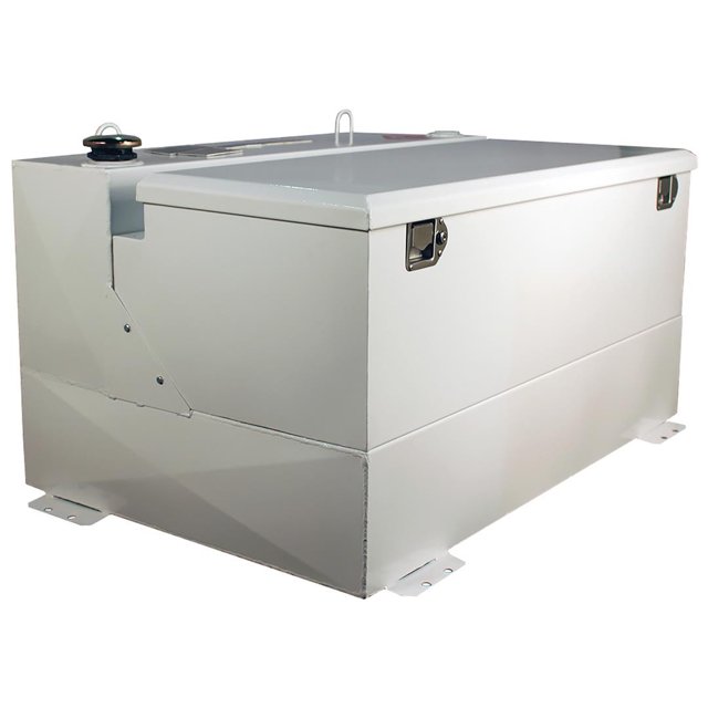 Better Built Liquid Transfer Tank 29224168 Non-Flammable Liquids; Not To Be Connected To An Existing Fuel System; Diesel; L-Shape; Combo; Powder Coated; White; Steel