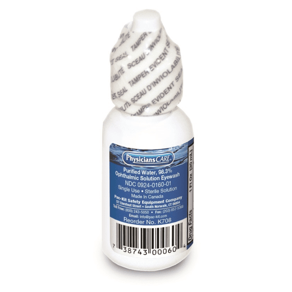 First Aid Only Eyewash Bottle Screw Cap 1 oz.
