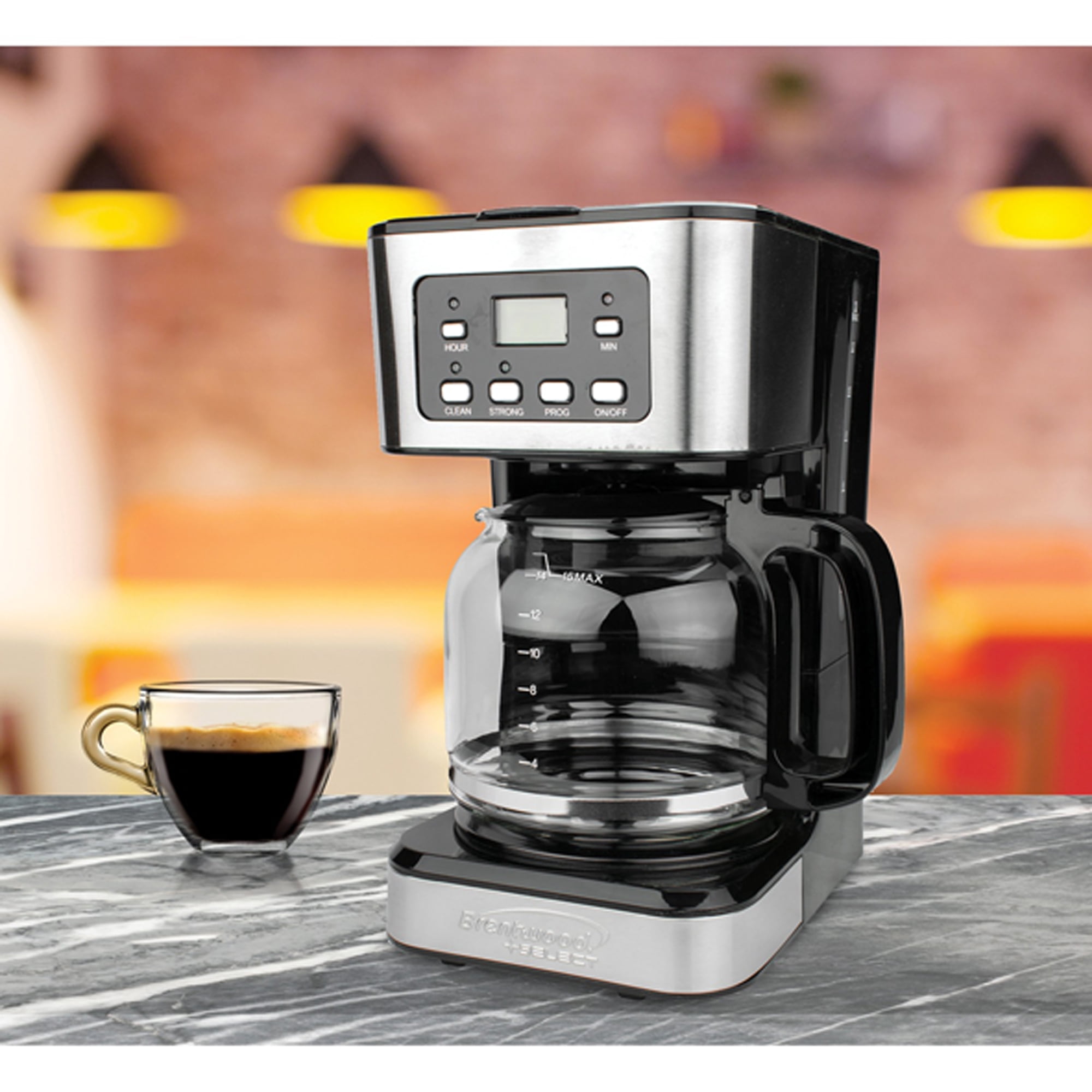 Brentwood Select 12-Cup Digital Coffee Maker, TS-222BKPT