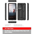 thumbnail image 2 of ArmadilloTek Vanguard Compatible with Samsung Galaxy S21 Ultra Case, Military Grade Full-Body Rugged with Built-in Kickstand [Screenless Version] - Black, 2 of 6