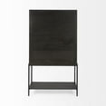thumbnail image 4 of Mercana Arelius Dark Brown Wood W/ Black Metal Base Display Cabinet, 4 of 7