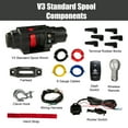 thumbnail image 3 of MOTOALLIANCE® Viper V3 4500lb UTV/ATV Winch with 40 feet Blue Synthetic Rope, 3 of 9