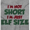 thumbnail image 2 of Christmas I'm Not Short Just Elf Size Romper Boys or Girls Infant Baby Brisco Brands NB, 2 of 6
