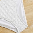thumbnail image 4 of Agkizg Girls Two Piece Swimsuit Set with Chest Pad Mesh Detail Print Swimwear for Kids Youth Teens Beach Swimming, 4 of 4