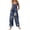 Dark Blue, variant on Christmas Womens Jumpsuit Christmas Printed Adjustable Tie Shoulder Straps Wide Leg Jumpsuits Sleeveless Trousers Loose Relaxed Fit Fall Daily Bottoms with Pockets Dark Blue 4XL