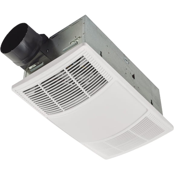 Broan-NuTone PowerHeat Bathroom Exhaust Fan with Light BHFLED80F - 80 CFM, 1300W Heater — Construction & DIY Use, Standard Hardware Spec