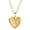 Gold A, variant on Women's Men's Stainless Steel Love Heart Locket Necklace Open Hold Photo Initial Engraved Pendant Birthday Gift Gold P