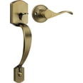 thumbnail image 1 of Front Door Handle and Deadbolt Set  Front Door Lock Set  Oil-Rubbed Bronze  Vintage Lower Half Entry Handleset  Entry Door Handle with Reversible Lever, 1 of 7