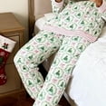 thumbnail image 6 of Christmas Pajamas for Women Matching Long Sleeve Holiday Pjs Loungewear 2 Piece Lounge Sets S-XXL, 6 of 9