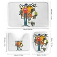 thumbnail image 3 of Gorillaz Shower Curtain Set 4 Piece, Set Bathroom Sets with Rugs(Bath Mat,U Shape Mat Toilet Lid Cover Mat) Durable Bathroom Decor, 3 of 8