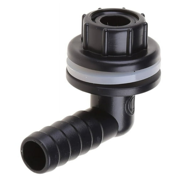 XISAOK Pipe Fitting Plastic Connector Elbow Adapter for Small Water Tanks Black