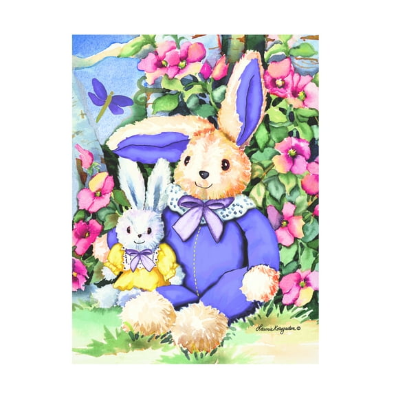 Laurie Korsgaden 'Bunny Buddies' Canvas Art