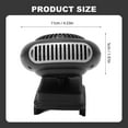 thumbnail image 3 of Battery Operated Heater,For Indoors/Car/Camping - 1500mah Li Portable Space Heater With Anti-Tilt,Quiet Long Heating,Defogging,Fits Golf Cart & Office, 3 of 9
