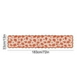 thumbnail image 3 of Thanksgiving Table Runner Orange Golden Maple Leaf Lace Design 72 in x 13 in For Family Dining Table And Restaurant Decor, 3 of 6