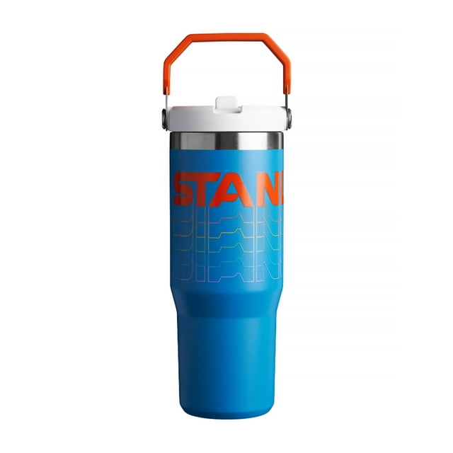 TERMO ICEFLOW FLIP STRAW 30oz AZURE REVERB MARCA STANLEY