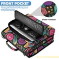 thumbnail image 6 of Zipper Binder with Shoulder Strap 2 inch 3 Ring Waterproof File Folder Organizer Bag 500 Sheet Colorful Birds and Flowers, 6 of 8