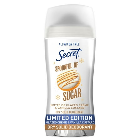 Secret Aluminum Free Deodorant for Women, Spoonful of Sugar 2.4 oz