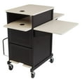 thumbnail image 2 of Oklahoma Sound PRC Series Metal Jumbo Plus Presentation Cart in Black, 2 of 13
