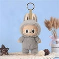 thumbnail image 2 of LFY Gray Keychain Plush Keychain Modern Home Monster Funny & Soft Key Holder,Kawaii Collectible charms(1pc), 2 of 6