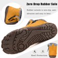 thumbnail image 5 of Womens Mens Barefoot Boots Shoes Winter Snow Boots Warm Ankle Booties Zero Drop Sole Wide Toe Box Fur Lined Outdoor Sneakers,42, 5 of 5