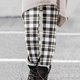 thumbnail image 5 of Gibobby Leggings térmicos mujer Leggings informales de invierno para mujer, pantalones capri térmicos con cintura elástica, pantalones estampados térmicos(Gris,M), 5 of 5