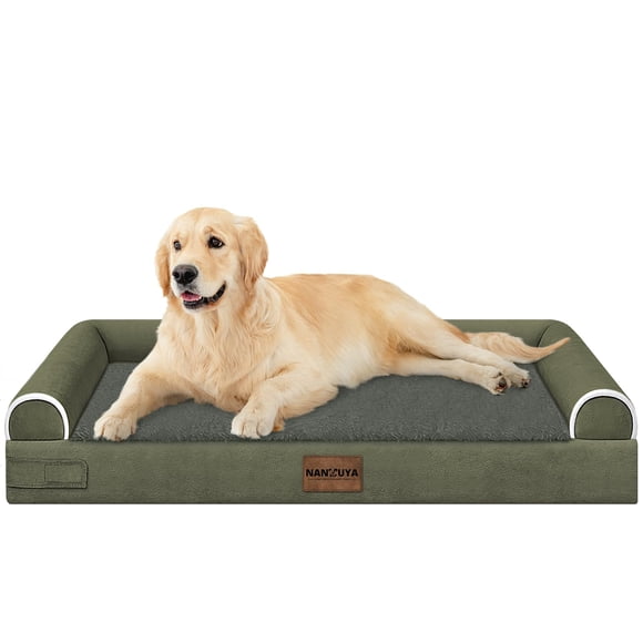 Cama Grande para Perros NANUYA Ortopédica con Espuma de Memoria e Impermeable