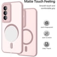 thumbnail image 4 of SHILIU-Samsung Galaxy S23 FE Case with MagSafe, Phone Case Samsung Galaxy S23 FE Magnetic Slim Thin Translucent Matte Back Shockproof Anti-Yellow Protective Cover Case for Samsung S23 FE Pink, 4 of 4
