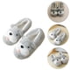thumbnail image 4 of 1 par de zapatos de dormitorio útiles, zapatos de algodón para el hogar, pantuflas antideslizantes y cálidas, 4 of 7