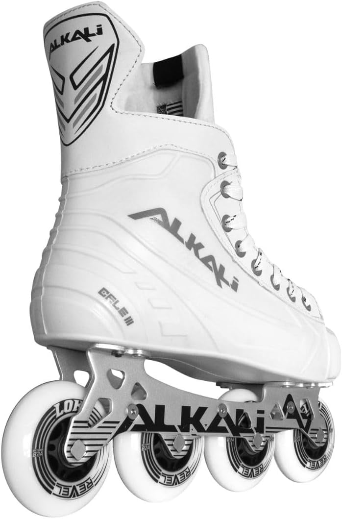 Alkali Cele III Senior Adult Junior Kids Inline Roller Hockey Skates (Skate Size 6 (Shoe Size 7-7.5))