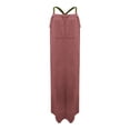 thumbnail image 4 of JBXKXYW Sundresses for Women 2024 Women's Spring and Summer Casual Cotton and Linen Suspenders Dress Drsses Sundress Plus Size Dress (Red,XXL), 4 of 4