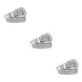 thumbnail image 2 of Decodeary Wide Application Rhinestone Belt Western Belt For Parties Bars And Concerts Modify Waist Line Silver 125cm 3Set, 2 of 6
