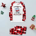 thumbnail image 4 of Red Plaid Family Christmas Pajamas with Hippo Design, Holiday Sleepwear for All Ages and Pets, Cotton Blend, 4 of 7