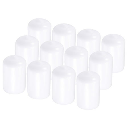 

Round End Caps Rubber Cover 17mm Vinyl Screw Protector for Screw Bolt Pipe Tubing 20pcs