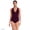 Dark Wine, variant on Lands' End Women's Plus Size V-Neck Plunge X Back Tankini Top