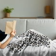 thumbnail image 3 of Letter W Soft Flannel Fleece Throw Blanket, Letter W of the Alphabet in the Design of Stacked Balls Monochrome Pattern, Cozy Plush for Indoor and Outdoor Use, 60" x 80", Black and White, by Ambesonne, 3 of 5