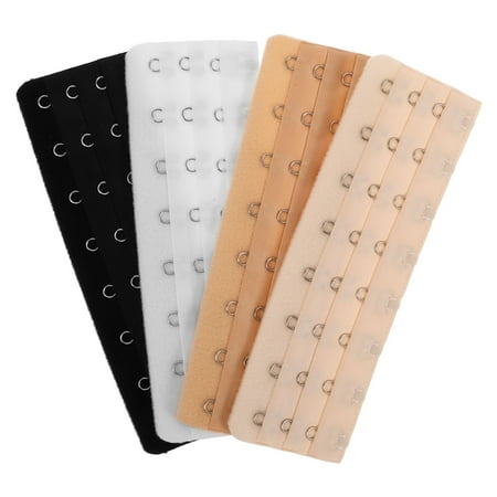 HOMEMAXS 4pcs Shapewear Bras Corset Bra Extensions Bra Hook Extensions Women S Extender Corset Bra Extender Bra Extender Women S Elastic Bra Extender