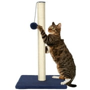 Grattoir à chat en sisal à griffer avec arbre à chat de 24 pouces avec jouet à suspendre