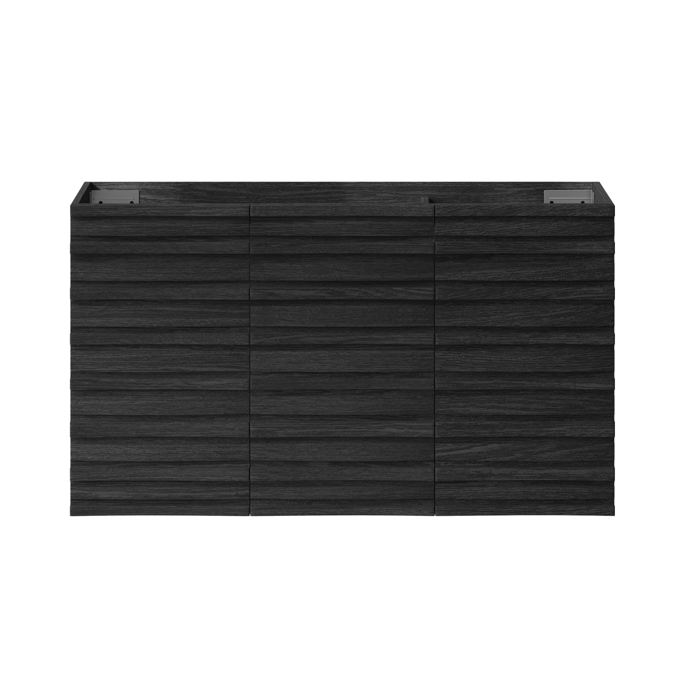 Cascade 36" Wall-Mounted Bathroom Vanity Cabinet without Top in Black Oak
