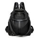 thumbnail image 1 of Mochila de moda para mujer, fácil de llevar, estilo retro, de piel encerada al óleo, mochila multiusos, bolso de viaje informal, 1 of 6