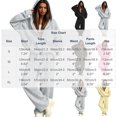thumbnail image 3 of BRELIL Women's Two Piece Outfits Set Hoodie Long Sleeve Casual Loungewear Wide Leg Pants Matching Tracksuit Solid Loose Fall Winter Vacation Travel Lounge Set, Dark Gray XL, 3 of 6
