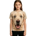 thumbnail image 3 of TGPMGRZ Cartoon T Shirt for Kids Back to School Short Sleeve Funny 3D Animal Tops Halloween Party #A09 Khaki 14-15 Years, 3 of 6